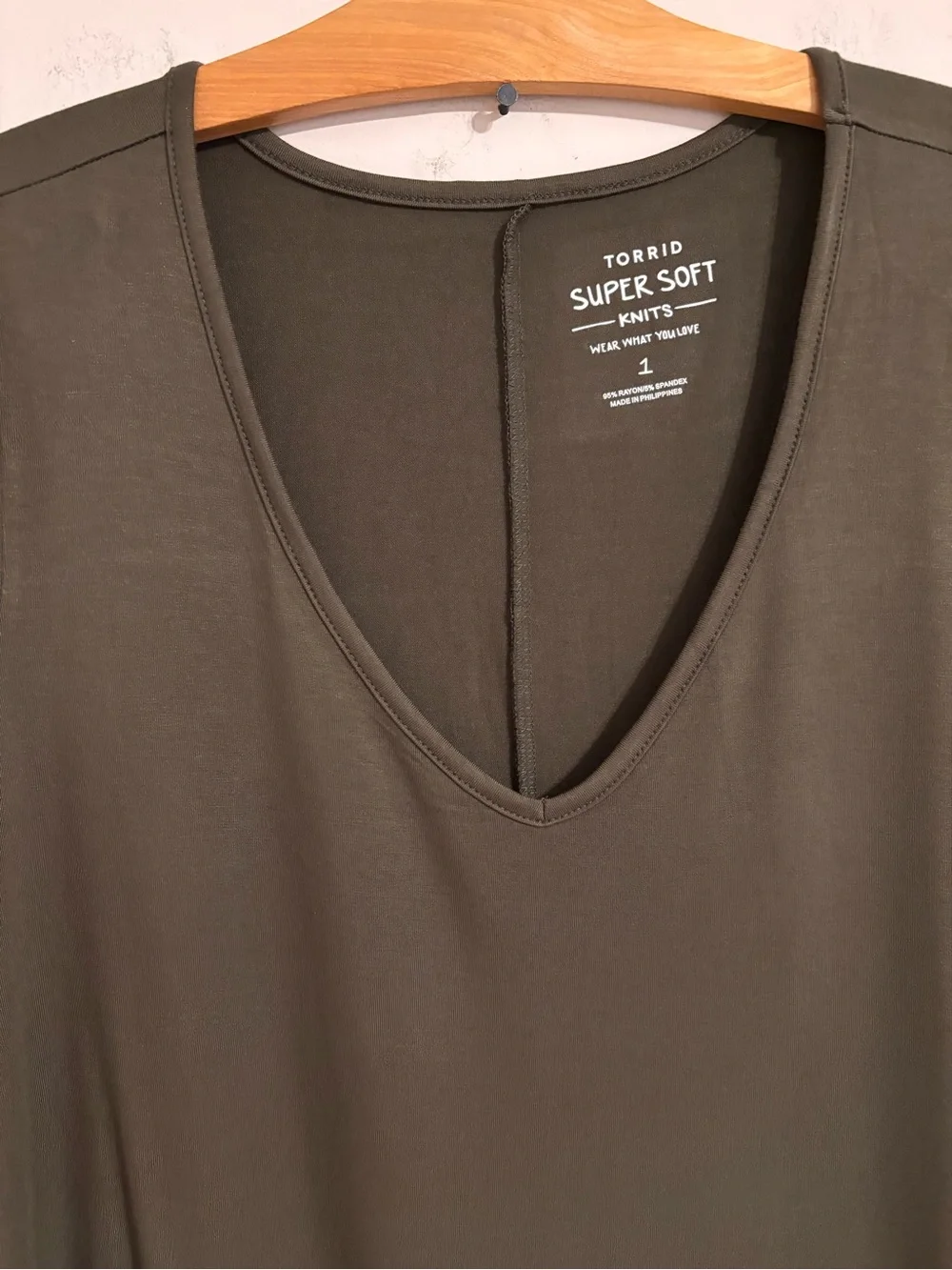 Torrid NWT Olive super soft knit Tunic Tshirt - Picture 4 of 10